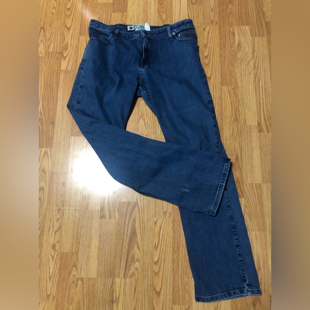 Women's Dark Blue Straight Leg Jeans